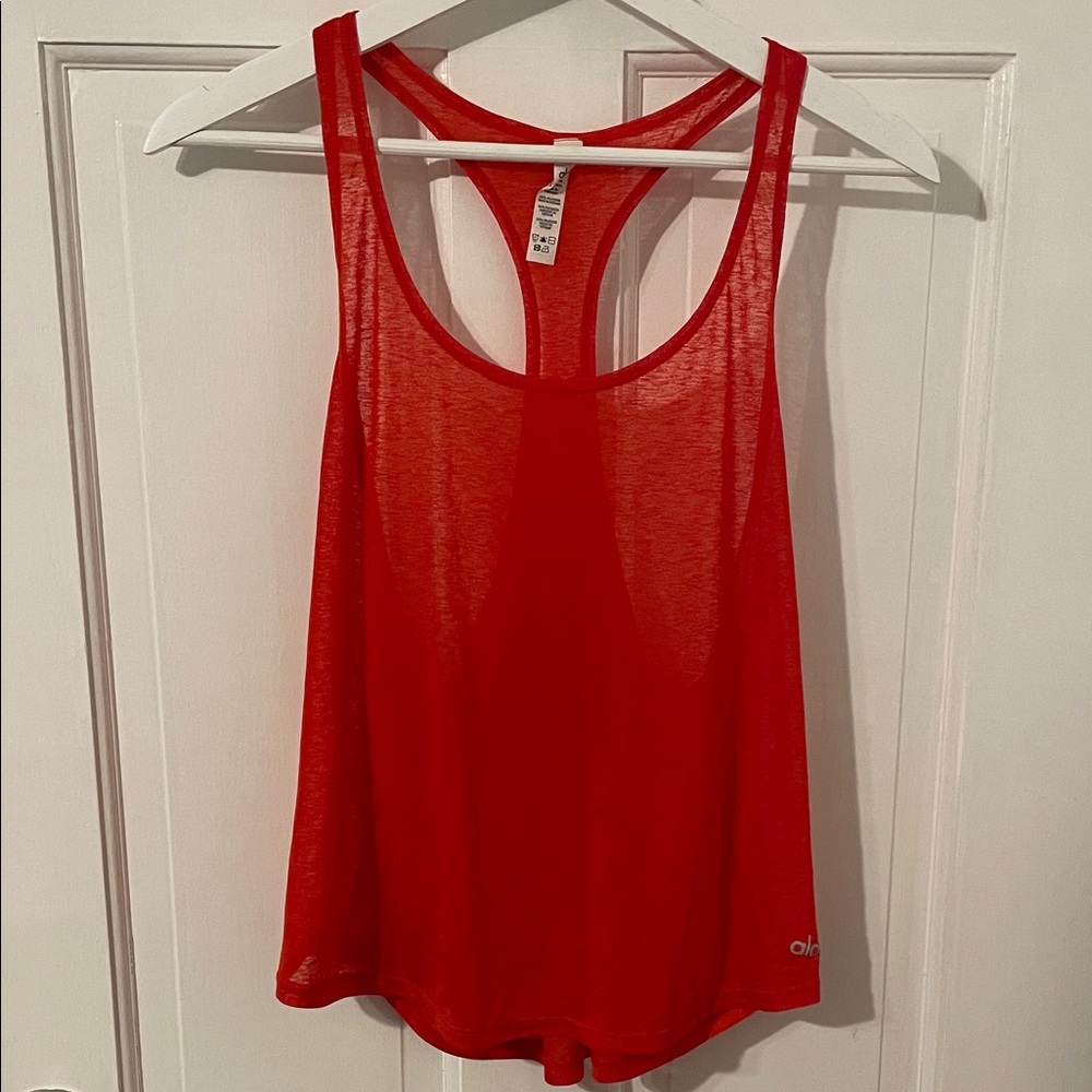 ALO Yoga Vibrant Red Tank Top